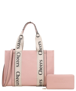 Cheers Shoulder Bag With Wallet Set BL-9059W PINK